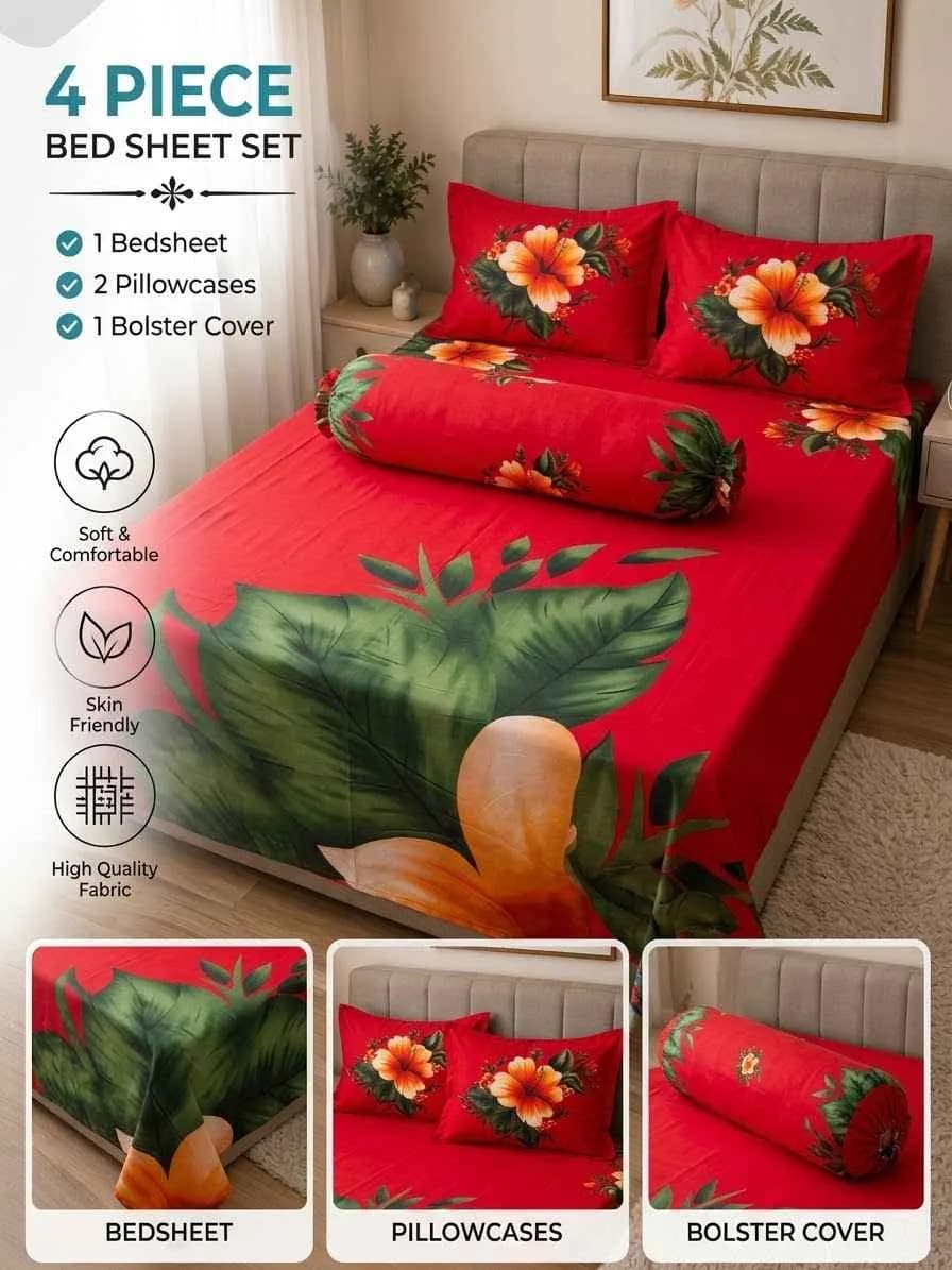 🌸 Premium Floral Bed Sheet Set — photo 3