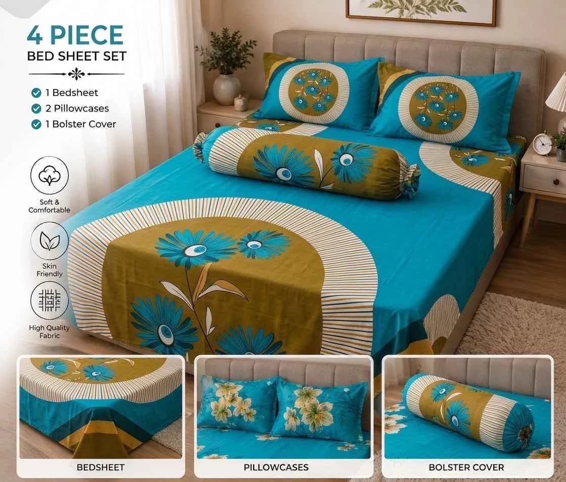 🌸 Premium Floral Bed Sheet Set — photo 2